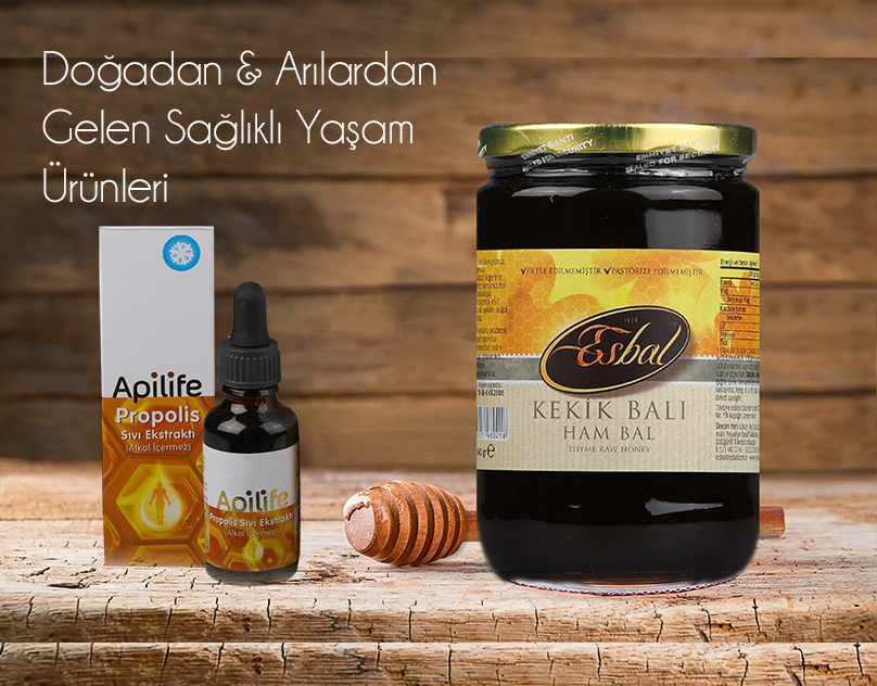 Esbal Kekik balı ve Propolis damla